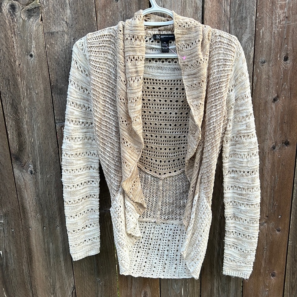 INC INTERNATIONAL CONCEPT Women open front lightweight cardigan petite small